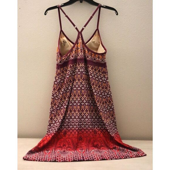 Athleta 221593-07 Women's Sz M Maroon Shorebreak Swim Dress - Picture 2 of 10